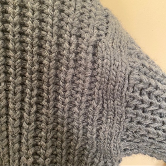 H&M Knit Sweater Teal Blue Turtleneck - Picture 13 of 14